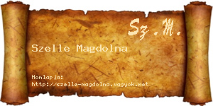 Szelle Magdolna névjegykártya